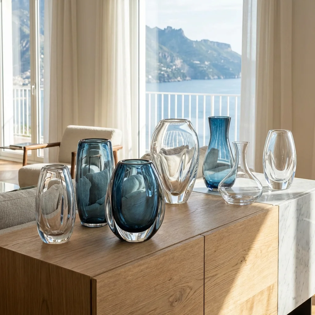 Collection Bleu Verre Leonardo