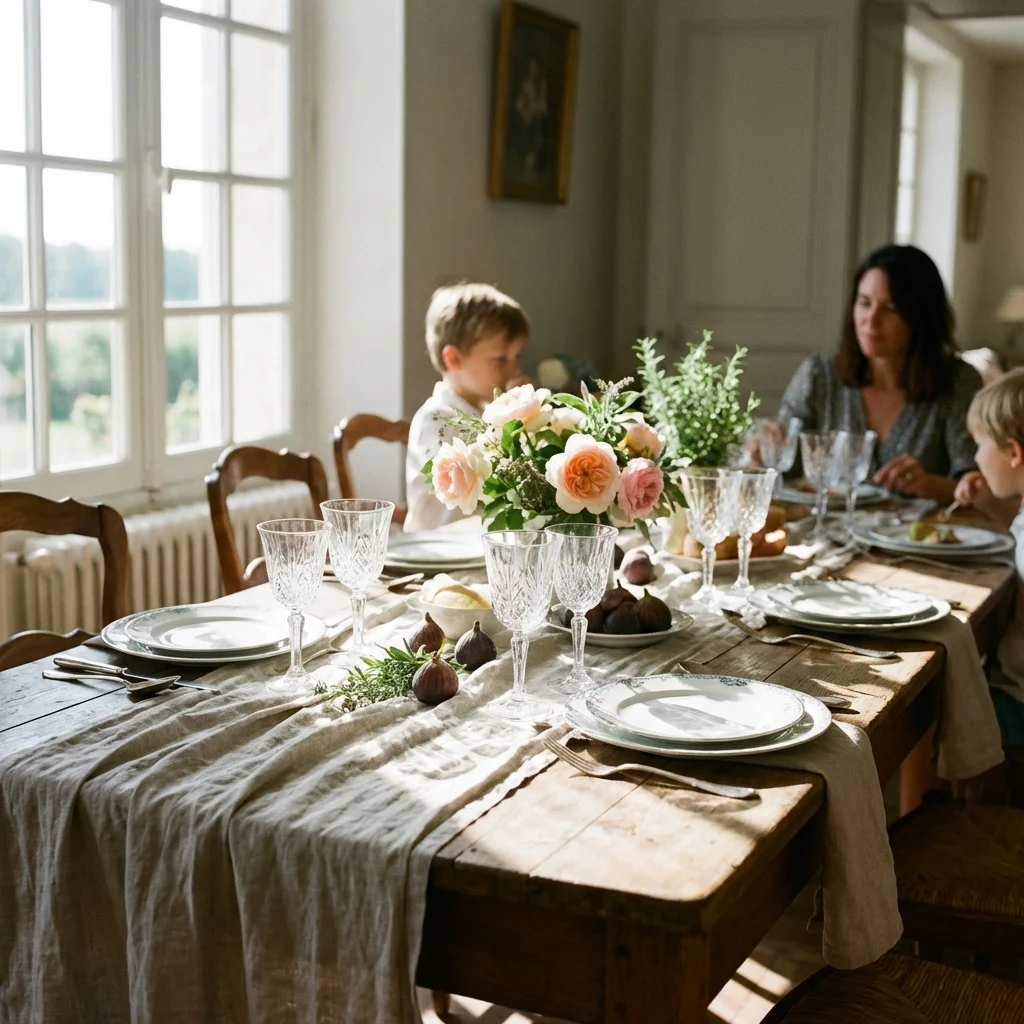Table dressée Verre Leonardo